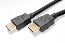 goobay 61149 Câble HDMI haute vitesse avec Ethernet/4K Ultra HD et ARC pour moniteurs, PS5 et Xbox 0,5 m