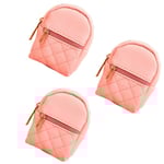 Ryggsäck PU Mini Härliga Väskor Dam Flickor Barn Pouch Keys Small Pink