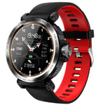 ZHYF Smart Bracelet,Sport Waterproof Smart Watch Heart Rate Monitor Smartwatch Fitness Tracker Bracelet,Red