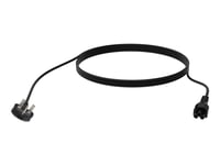Vision - Strömkabel - Bs 1363 Till Iec 60320 C5 Treklöverform - 250 V - 13 A - 3 M - Tvinnad - Svart - Storbritannien