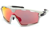 Bloc Forty Sports Sunglasses Putty White with Vented Red Mirrored Lens XR861