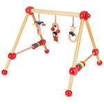 Bieco Trapèze - Arche de jeu pour figurines de bébé, hochets, boules Bois trapèze Mobile en bois Centre d'activité pour bébé Jouet pour bébé Arche bebe en bois Arche de jeux bébé