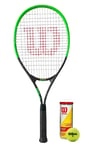 Wilson Hyper Feel Tennis Racket Inc 3 Tennis Balls *Ideal for Beginners*