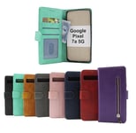 Zipper Standcase Wallet Google Pixel 7a 5G (Svart)