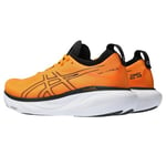 Asics Homme Gel-Nimbus 25 Sneaker, Bright Orange/Black, 48.5 EU