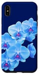 Coque pour iPhone XS Max Magnifique orchidée phalaenopsis bleue en forme de mania