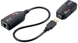 LogiLink UA0207, USB 2.0 förlängning via Ethernet Cat5, 50m, 480Mb/s, PoE