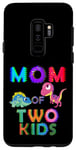 Coque pour Galaxy S9+ Dino Mamasaurus Mamasaurus Maman de deux enfants Mère Femme