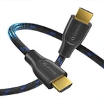 sonero PHC011 Premium certifié Câble HDMI High Speed avec Ethernet avec tresse en nylon, 4 K UltraHD, 3D Full HD, 18 Gbps, HDR High Dynamic Range), 0,50m