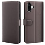 iPhone 16 Fodral Premium Äkta Läder Brun