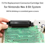 Game Console 72 Pin Connector Socket for NES 8 Bit Cartridge Slot For NES