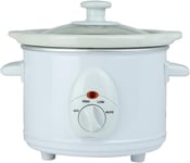 Status Austin Round Slow Cooker 1.5L Small 120W White with Two Heat Settings