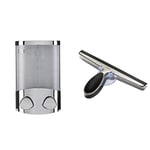 Croydex PA660941 Euro Soap Dispenser Duo Chrome & OXO Good Grips Stainless Steel Squeegee
