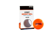 Base Ballon de Hockey de Rue Unisexe - Dureté Moyenne - Convient pour jusqu'à -10 °C - Orange - 6,5 cm