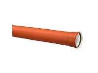 Kaczmarek 110 x 3000 mm PVC-kloakrør m/mf., kl. S SN8, EN 1401