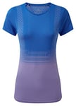 Ronhill T-Shirt Tech Marathon S/S pour Femme, Femme, T-Shirt, RH-005319, Azurite/Lilas, 14-16
