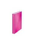Leitz Ringpärm WOW Laminerad A4+ 4DR/25mm Rosa