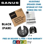 2 x Sonos Era 100 Upgrade Adapter Kit for Sanus WSSA1 WSSA2 Speaker Stands Black