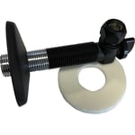 QuickBox® vinkelventil 1/2&quot;x10 mm med avstängning, svartlackerad