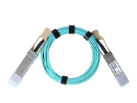 BlueOptics© Aktives Optisches Kabel, 4 Kanal QSFP, 40GBASE-SR4, 1 Meter, Multimode 50/125µm, OM2, Markenfaser, orange, rund 3.0mm Tube (BO252503K1M)