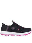 Skechers Skechers Go Golf Elite 5 Slip In Trainers - Black & Pink, Black, Size 8, Women