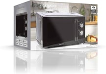 Daewoo 23L 800W Black Microwave with 6 Power Settings SDA2085 -3 YEARS GURANTEE