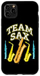 Coque pour iPhone 11 Pro Max Blague Saxophoniste pour Prof Saxophone en "Team Saxophone"