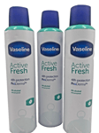 Vaseline Active Fresh ProDerma Anti Perspirant For Women 3 Pack, 250ml C149B