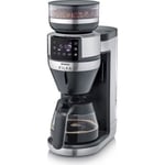 SEVERIN - Cafetière filtre - 10 tasses - 1520W - avec broyeur - noir/inox -  ultra-mince avec 17 cm de large - 4850