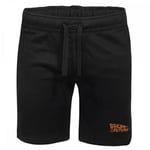 Back To The Future Logo Embroidered Unisex Jogger Shorts - Black - XL