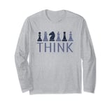 Chess Player Chess Master Chess Club Chess Pieces Think Long Sleeve T-Shirt