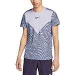 Nike Court Slam Dri Fit Tennis Shirt Sz M Oxygen Purple DV0701 536