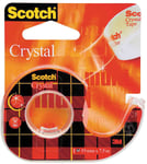 3M Scotch Rubanadhésif Crystal Clear 600, avec dévidoir