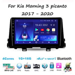 Android 9 Car Stereo Auto Radio 9 Inch Touch Screen GPS Navigation Head Unit For Kia Morning 3 picanto 2017 - 2020 Support Full RCA Output Bluetooth 4G WIFI Car Auto Play DVR DAB+ TPMS ,4Cores,2G+32G