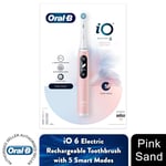 Oral-B iO Series 6 Electric Rechargeable Toothbrush with Travel Case, Pink Sand