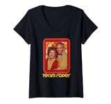 Womens Team Roper! Three's Company Stanley & Helen Roper Retro V-Neck T-Shirt