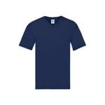 Fruit of the loom T-shirt Valueweight V-neck - Dark Heather Grey / S