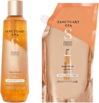 Sanctuary Spa Shower Gel Body Wash, 250 ml with Body Wash Refill, 500 ml, Vegan