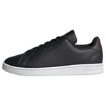 adidas Unisex Advantage Tennis Shoes, Core Black Core Black Shadow Brown, 4 UK