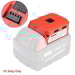 USB-laddare Batteriadapter 18v Power med LED för Milwaukee 49-24-2371 M18