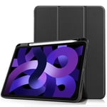 Apple iPad Air 11 7th Gen (2025) Fodral Tri-fold med Pencil-hållare svart