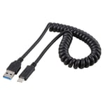 Baseus Fish Eye Data Cable USB-C - 2A svart - 1 m