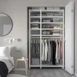 IKEA IKEA ELVARLI garderobskombination, vit, 125x55x216 cm, cm 125x55x216 cm
