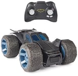 DC Comics, Batman, Stunt Force Batmobile, Indoor Remote-Control Car, Action Figure Compatible, Turbo Boost and Crazy Stunt Capabilities, Collectible Super Hero Kids’ Toys for Boys and Girls Aged 4+