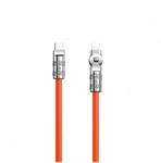 Vinklad kabel USB-C - Lightning 30W 1m rotation 180° Dudao - orange