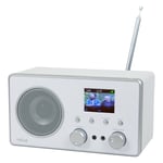 12V & 230V  Trius DB-280C DAB+/FM/BT Radio, hvit