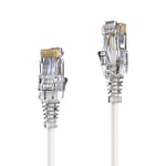 PureLink MC1502-015 Câble réseau CAT6 UTP (10/100/1000 Mbit/s), extra-mince avec 2x prise RJ45, câble de raccordement pour commutateur, modem, routeur, Lot de 1, 1,50m, blanc