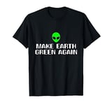 Alien Gifts For Men Area 51 Space Head Green Ufo T-Shirt