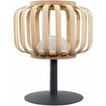 LUMISKY Lampe de table sans fil STANDY MINI BAMBOU Beige bambou H25cm -