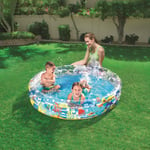 H.aetn Quick Set Inflatable Swimming Pool,Above Ground Paddling Pools With Pump,Inflatable Pool For Kids Adults,Round Garden Blow Up Pool Blue 152x30cm